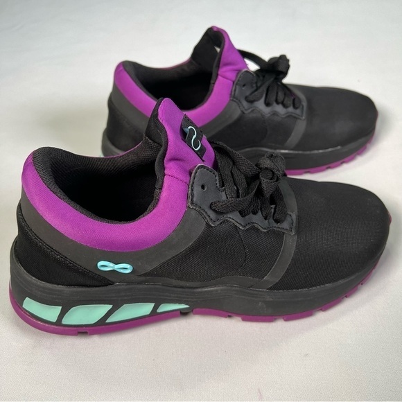 New nb Cherokee Infinity Fly Black Neon Purple Sneakers Nursing Shoe Womens 8 - Picture 4 of 10